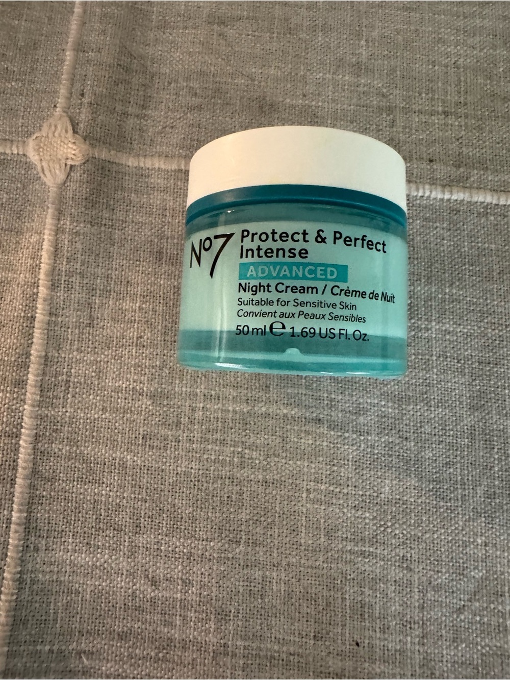 No7 Protect & Perfect Intense Advanced Night Cream - Aqua/Turquoise
